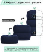 JefDiee Inflatable Travel Foot Rest Pillow, Kids Airplane Bed, Adjustable 3 - Image 5