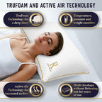 Royal Therapy 4-Pack King Memory Foam Pillow, Adjustable Shredded Pillow - Image 3