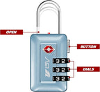 BV TSA Accepted Luggage Travel Lock, Set-Your-Own Combination Lock - Image 4