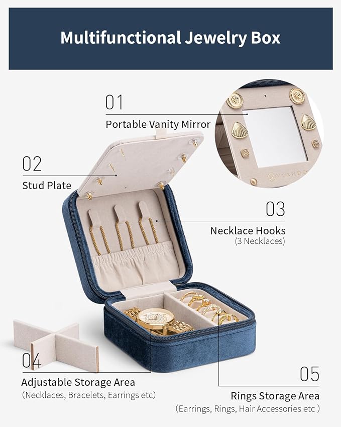 Vlando Jewelry Box for Aunt Gifts from Niece Nephew, Birthday Gifts for Aunt - Image 2
