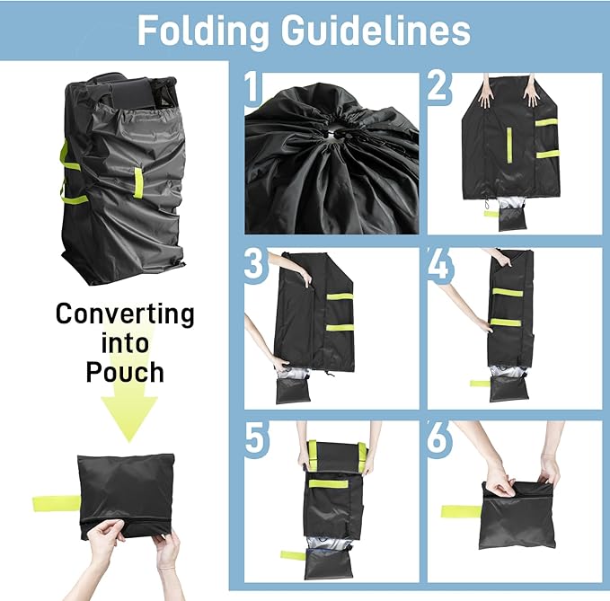 Gate Cheak Stroller Bag for Airplane Travel, Standard or Double Stroller Travel - Image 6