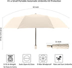 BAODINI Small UV Protection Travel Umbrella Compact - Image 6
