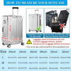 Yotako Clear PVC Suitcase Cover Tough Protector, 32 Inch Luggage Covers - Image 5