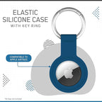 CHARGEWORX Air Tag Holder 4-Pack – Silicone Protective Keychain Holders - Image 2