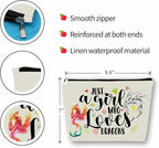 Dargon Makeup Bag Mom Gift: Perfect Cosmetic Bag Just A Girl Who Love Dargons For Daughters, Sisters, Friends,Teen Girls & Women.Ideal Gift For Travel, Birthdays, & Christmas.