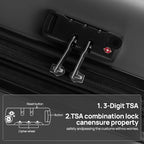 Carry on Luggage 22 X 14 X 9 Airline Approved, 20 Inch Luggage - Image 4