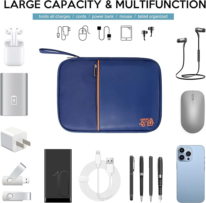SELLYFELLY Electronics Organizer Travel Cord Organizer Case Compact Electronics - Image 4
