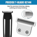 2 Pack 02144 Replacement Detachable T Blade Compatible with Wahl Trimmers 9864/9864SS/9686/9818A/9854L/9876L/9854 /WSS3L/SS2L etc - Japanese Stainless Steel 40mm Replacement Trimmer Blade #02144