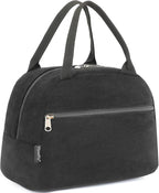 FlowFly Lunch Bag for Women Insulated Lunch Box Corduroy Lunch Tote Cooler for by FlowFly