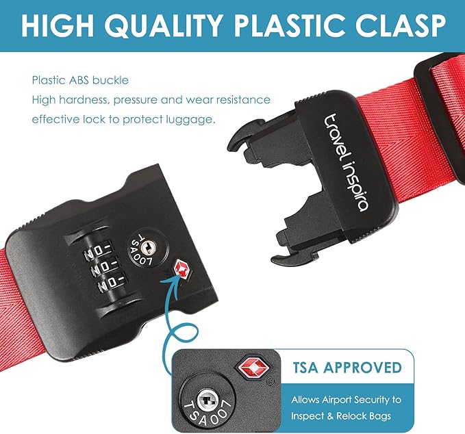 Travel Inspira Luggage Straps for Suitcases - Image 4