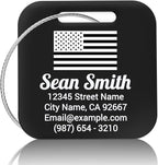 Personalized Engraved Metal Luggage Tags by FamiB