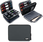BUBM Double Layer Electronics Organizer, Travel Gadget Bag by BUBM