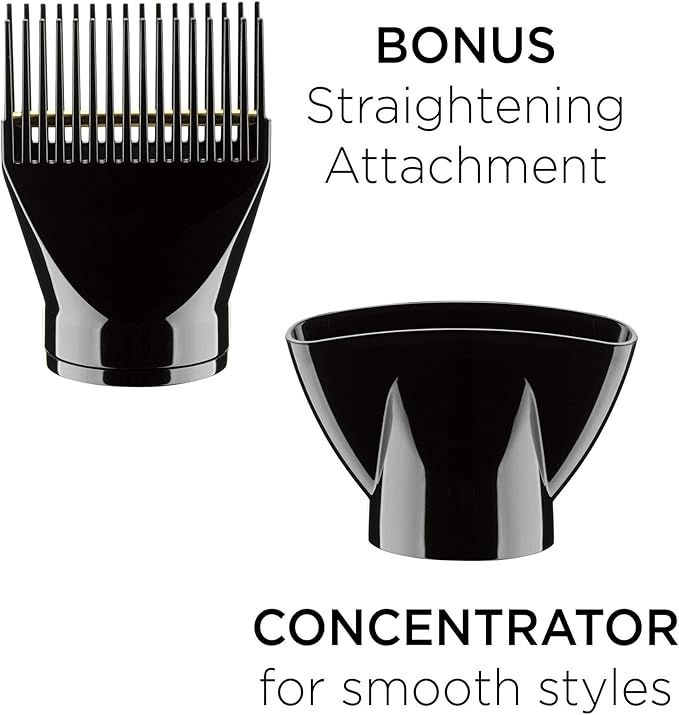 INFINITIPRO by CONAIR 1875 Watt Salon Hair Dryer for Coarse, Thick, Wavy, Curly, and Frizzy Hair