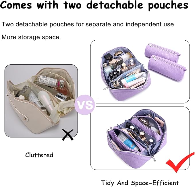 BOYATU Travel Makeup Bag for Women: Cosmetic Organizer Bag - Image 6