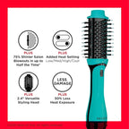 REVLON One Step Volumizer PLUS Hair Dryer and Styler | More Volume, Less Damage, and More Styling Control for Easy and Fast Salon-Style Blowouts, Plus Travel Friendly (Teal)