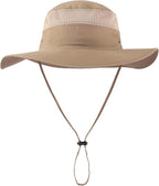 Home Prefer UPF 50+ Men's Sun Hat Wide Brim Bucket Hat UV Protection Hat - Image 5