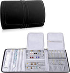 Teamoy Velvet Travel Jewelry Roll, Jewelry Storage Bag Organizer by Teamoy