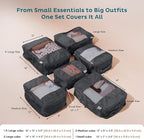 6-Pack Compression Packing Cubes Travel Essentials - Image 4
