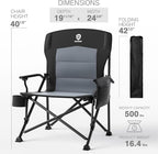 EVER ADVANCED Oversized Folding Camping Chair - Image 8