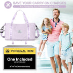 Travel Duffel Bag, Sports Tote Gym Bag, Shoulder Weekender Overnight Bag - Image 3