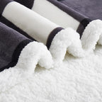 PU MEI Sherpa Blanket Fleece Throw Blanket Twin Plaid Thick Bed Blanket - Image 6