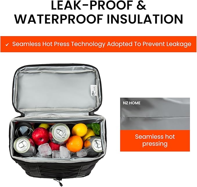 Insulated Cooler Backpack Portable Lightweight Leak Proof Waterproof Multiple - Image 3