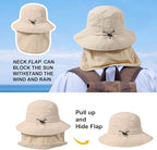 Water-Resistant Sun UPF 50+ Bucket Hat Protection Packable Brimmed Boonie - Image 6