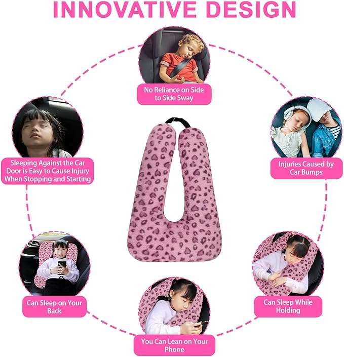 Travel Pillow, Travel Pillow for Kids, Sleeper Hold Pillow Travel, Removable - Image 5