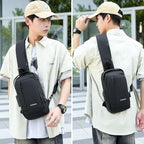 Sling Bag for Men Anti-theft USB Crossbody Shoulder Backpack Purse Waterproof - Image 2