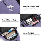 MOSISO Sling Backpack, Canvas Crossbody Hiking Daypack Bag - Image 3