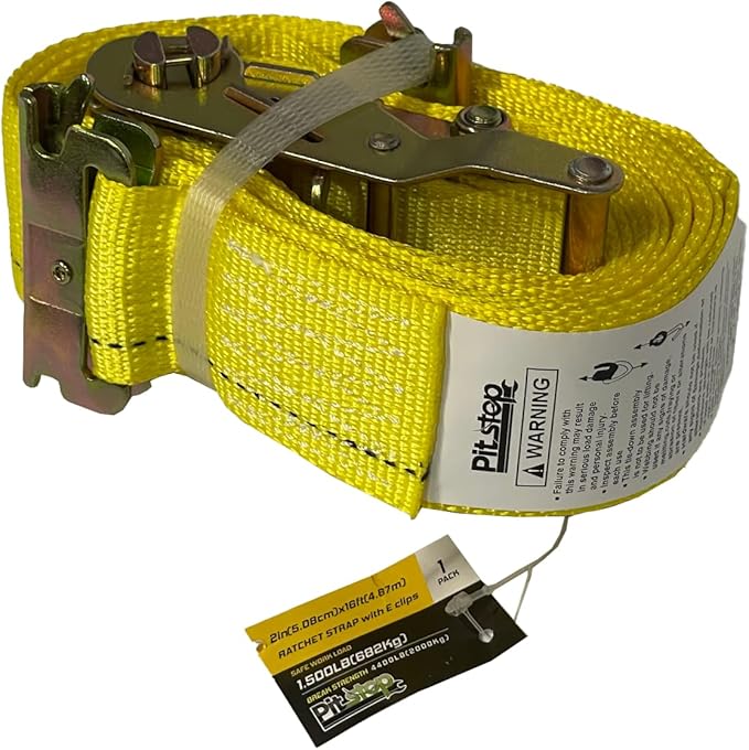 8 Pack Ratchet Strap 2" x 16' E Track Heavy-Duty Cargo Tie Downs 4400LBS - Image 3