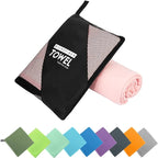 Microfiber Travel Towel, Soft Lightweight Quick Dry Towel, Super Absorbent by ZIUDBOC