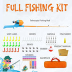 Kids Fishing Pole, Telescopic Fishing Rod, Toddler Collapsible Fishing Rod and - Image 8