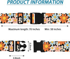 Orange Daisy Luggage Straps for Suitcases TSA Approved, Luggage Identifiers for - Image 2