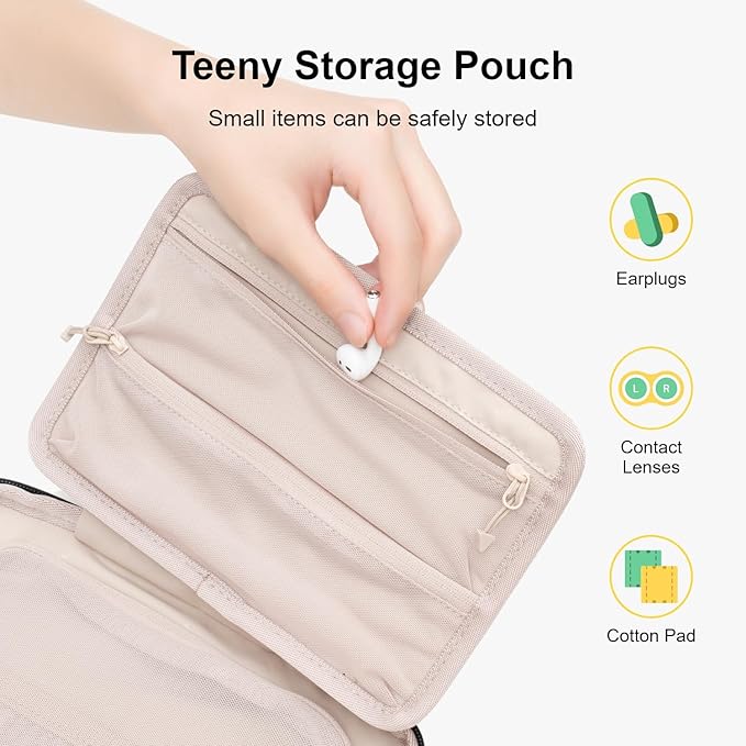 LEVEL8 Travel Toiletry Bag for Women Men, Travel Organizer Water Repellent - Image 7