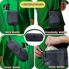 Travel Passport Holder 【1 PACK】2 in 1 Slim RFID Blocking Travel Money Belt - Image 4