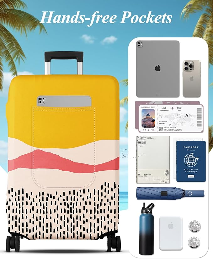 Slohif Luggage Cover for Suitcase Tsa Approved Protector - Image 3