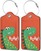 2 Pack Luggage Tags, Leather Suitcase Tags by Unknown