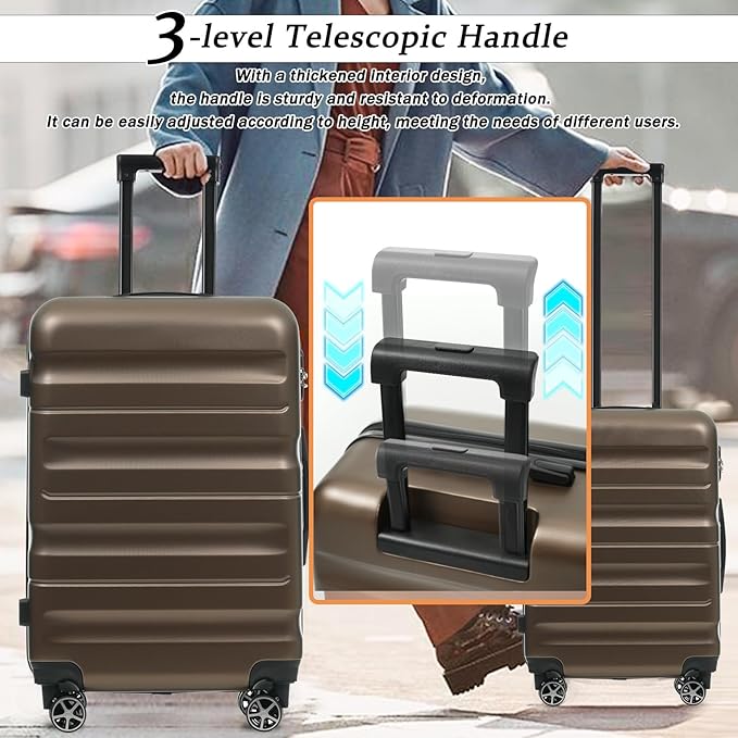 Merax 28 Inch Luggage Hardshell ABS Suitcase - Image 6