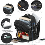 Laptop Lunch Backpack for Men - 40L Large Capacity Work Backpack - Image 4