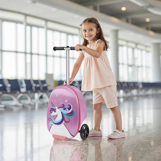 VEVOR Ride-on Luggage, 20 L Capacity, 20 Inches Kids Scooter Suitcase - Image 8