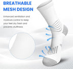 IRAMY Crew Compression Socks Athletic Running Socks - Image 4