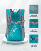 WATERFLY Hiking Foldable Daypack Backpack: 25L Ultra Lightweight Packable - Image 4