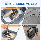 Moyad TSA Approved Clear Toiletry Bag, 3 Pack Quart Size 3-1-1 Liquids Pouch - Image 4