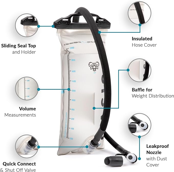 Water Buffalo Oasis Hydration Bladder – 2L and 3L Water Bladder - Image 2