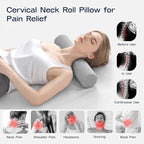 Neck Roll Pillow, Memory Foam Neck Support Pillows, Round Neck Pillows - Image 3