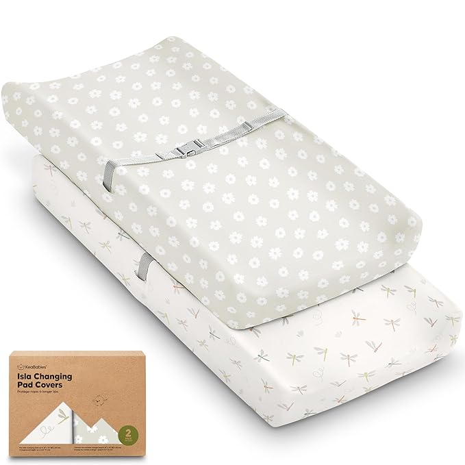 2-Pack Baby Changing Pad Covers by KeaBabies