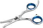 Laazar Straight Dog Grooming Scissors - Comfortable Around The Eyes Cat & Dog Scissors | Blunt Dog Trimming Scissors| Premium Stainless Steel | Grooming Scissors For Dogs - Dog Hair Scissors