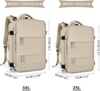 coowoz Large Travel Backpack For Women Men, Carry On Backpack Flight Approved - Image 3