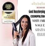 ELLA BELLA® Titanium Flat Iron Hair Straightener (with Infrared) • Professional Straightening Iron • Digital Display to Accurately Control Temperature • As Featured in Good Housekeeping